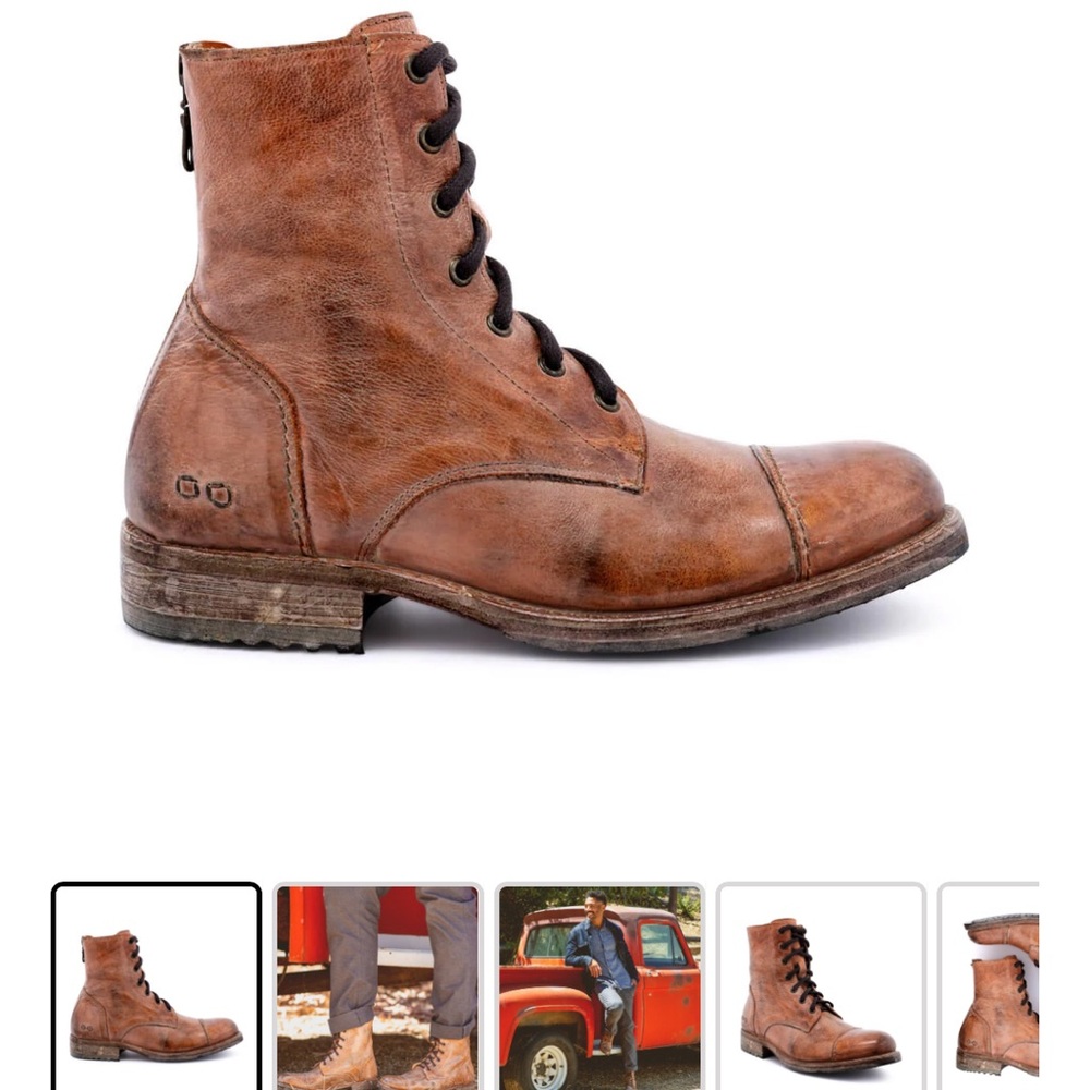 BED|STU Rustic Brown Leather Boots